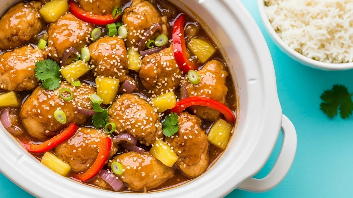 Sweet Hawaiian Crockpot Chicken feature image