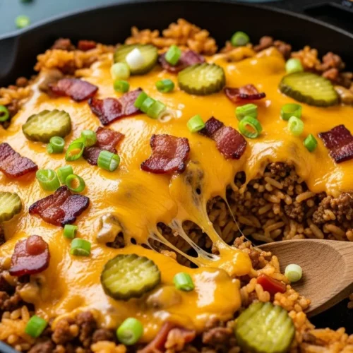 Bacon Cheeseburger Rice Skillet 4 Bacon Cheeseburger Rice Skillet