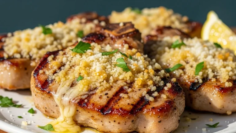 Garlic Parmesan Pork Chops feature image