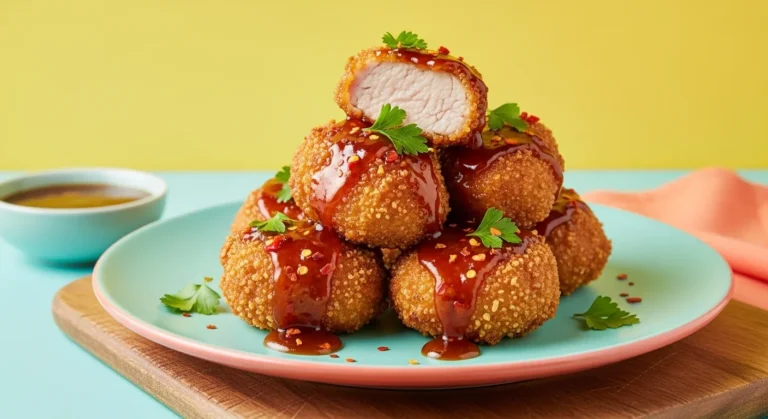 Crispy Brown Sugar Glazed Pork Tenderloin Bombs feature image