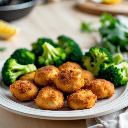 Air Fryer Chicken Bites and Broccoli 2 Air Fryer Chicken Bites and Broccoli