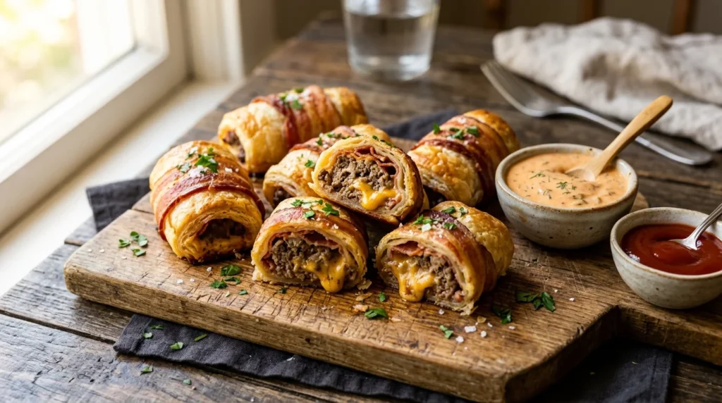 Bacon Cheeseburger Roll-Ups