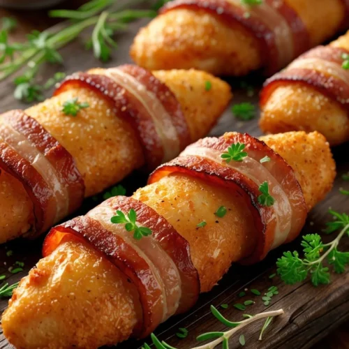 Bacon Wrapped Chicken Tenders 1 Bacon Wrapped Chicken Tenders