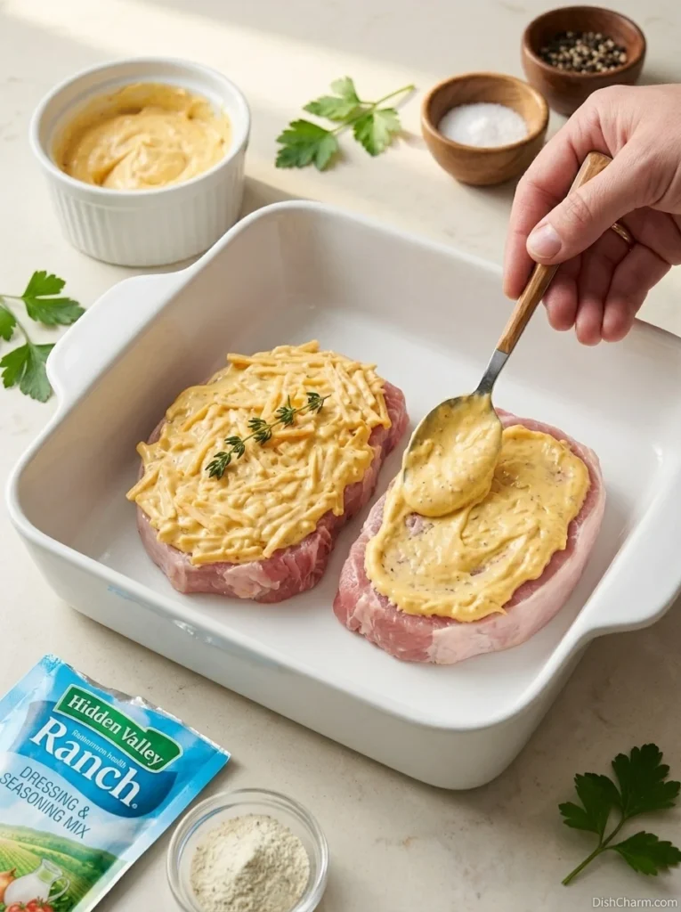 Cheddar Ranch Pork Chops 7 Cheddar Ranch Pork Chops