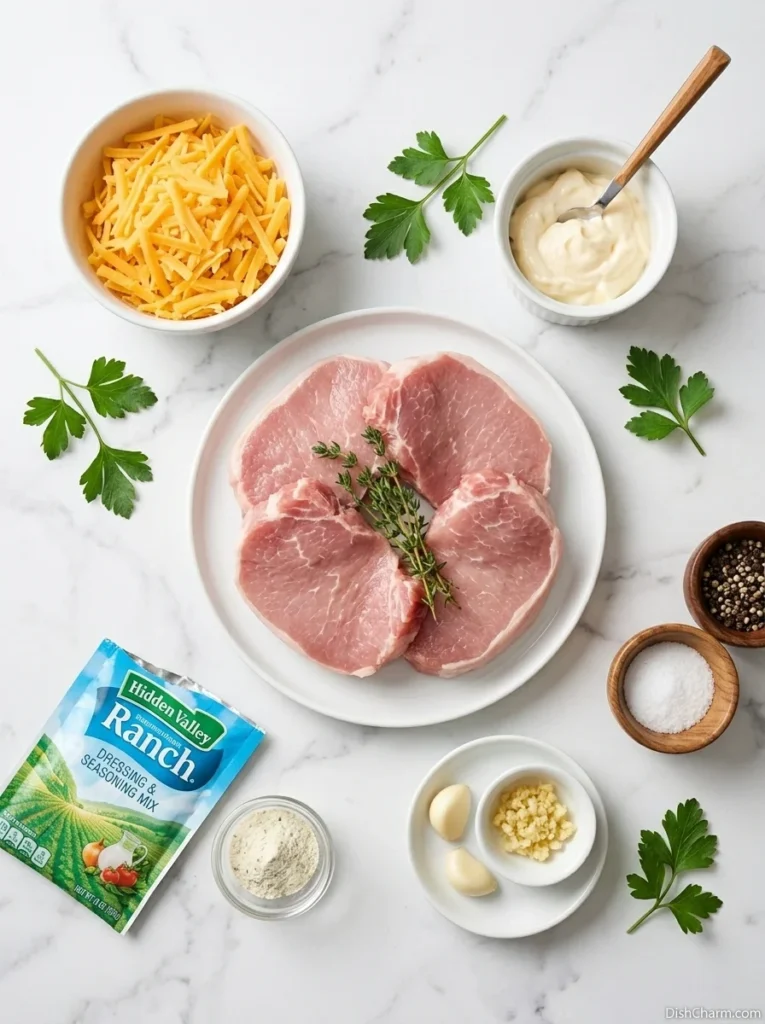 Cheddar Ranch Pork Chops 8 Cheddar Ranch Pork Chops