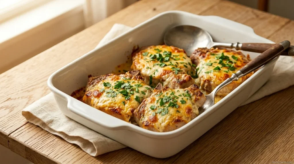 Cheddar Ranch Pork Chops
