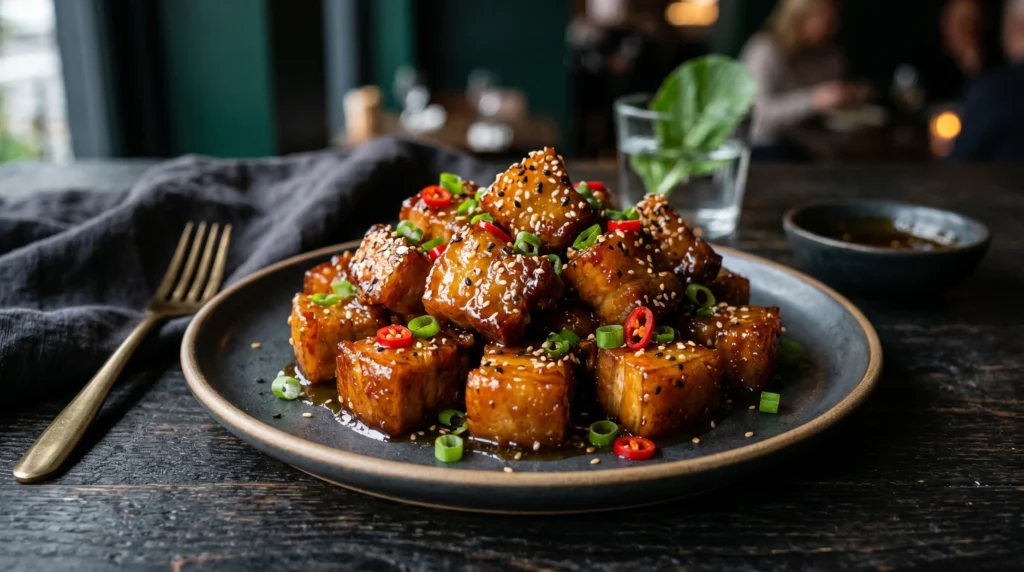 Crispy Honey Garlic Pork Belly Bites