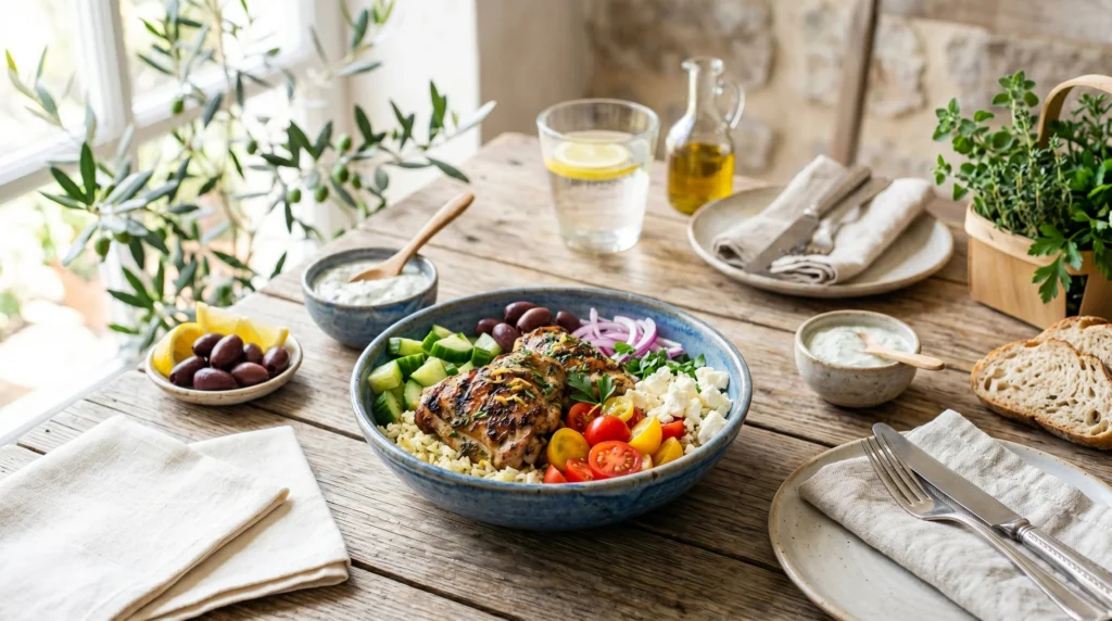 Greek Chicken Bowls