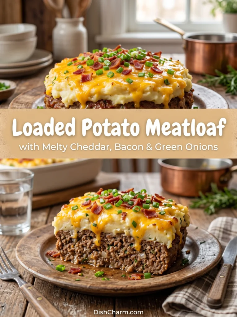 Loaded Potato Meatloaf – Ultimate Comfort Food Dinner Loaded Potato Meatloaf – Ultimate Comfort Food Dinner